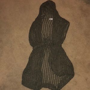 Beach cover up in dark taupe/Brown